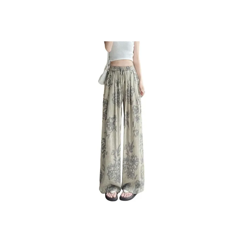 Flowers In Water Casual Pants Women's-6