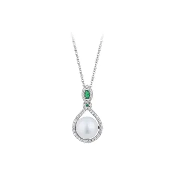 Royal Dragon Mirror Pearl Necklaces Women's