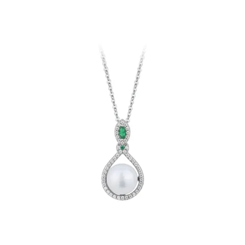Royal Dragon Mirror Pearl Necklaces Women's