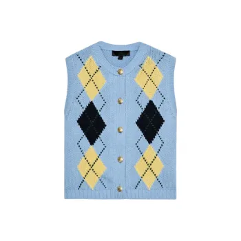 ZARA Vests Women's Light Blue