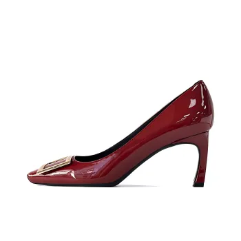 Lan Miao Slim Heel High Heels Women's Red