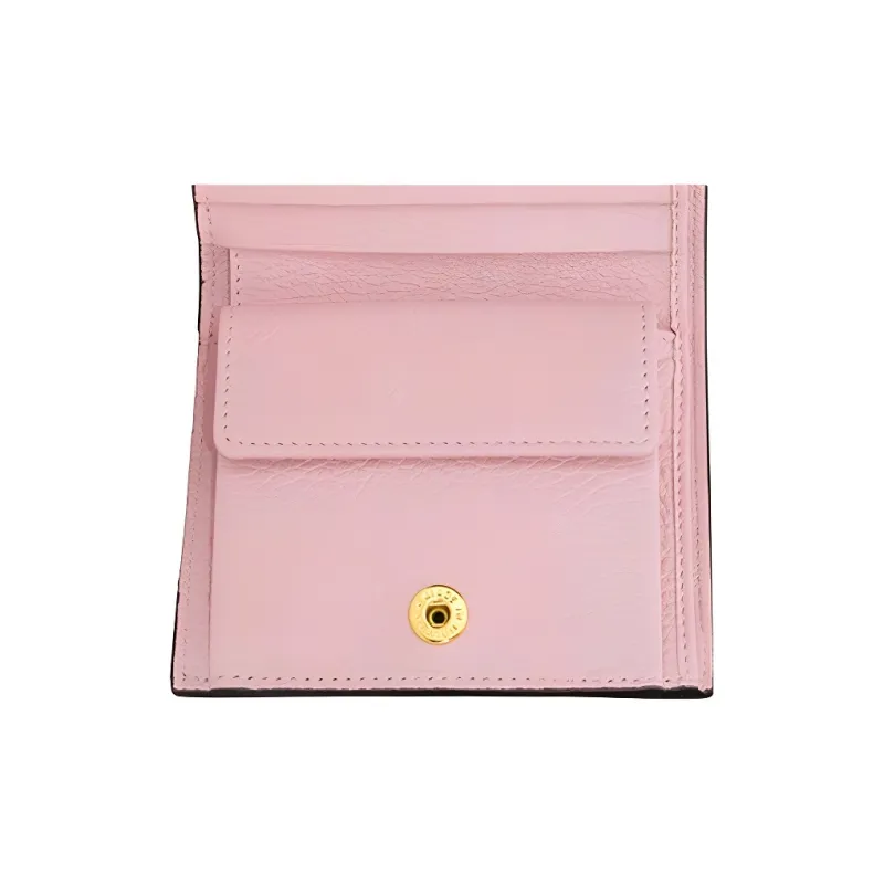 MOSCHINO Leather Wallet Women's Pink-4