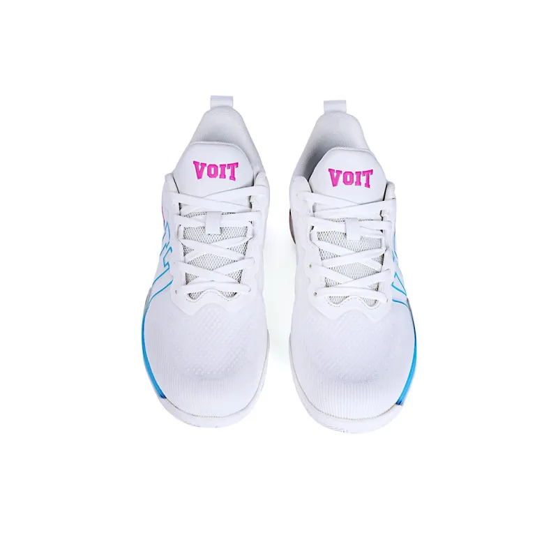 VOIT Cushioning Coverage Rebound Abrasion Resistant Breathable Slip Resistant Low Top Basketball Shoes Unisex White-2
