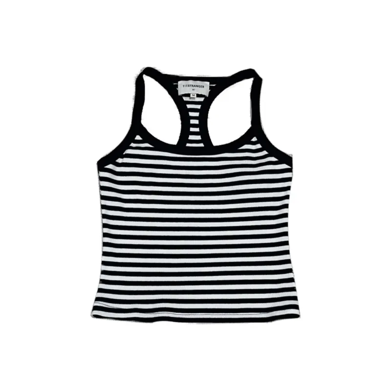 11ESTRANGER Camisoles Women's Black White Stripes-0