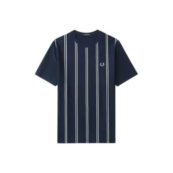 FRED PERRY Striped Crepe T shirt