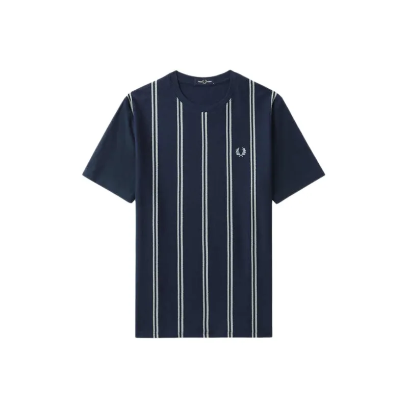 FRED PERRY Striped Crepe T shirt-0