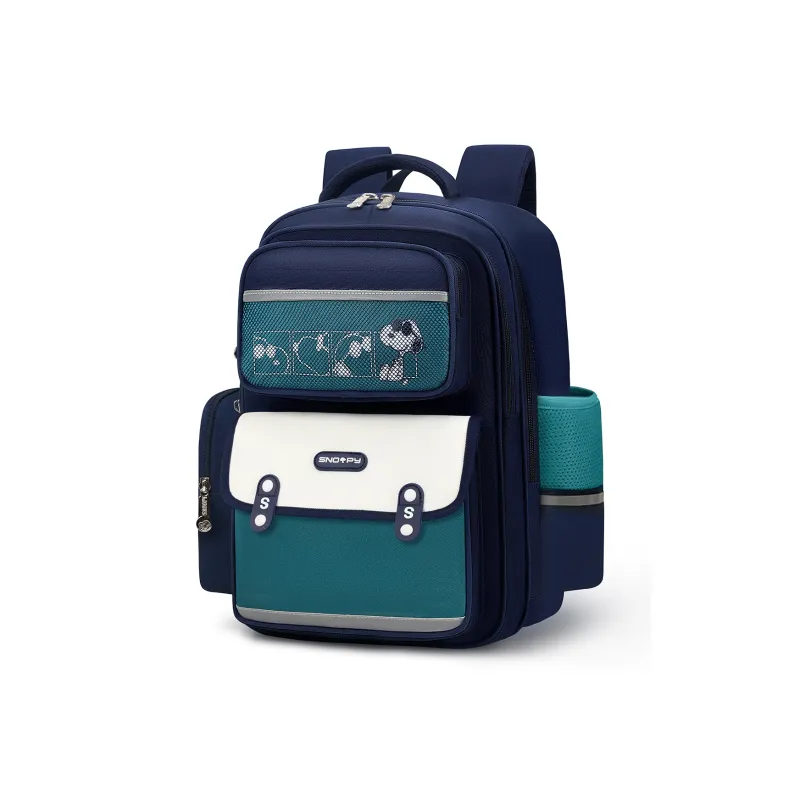 SNOOPY Polyester Student Bag Large Size Kids' Blue/Green-5
