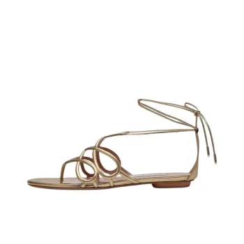 AQUAZZURA One Strap Sandals Women's Gold
