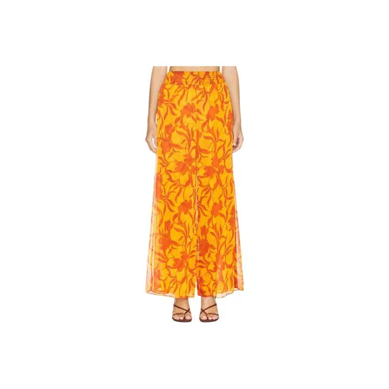 Misaki Casual Pants Women's Yellow-0