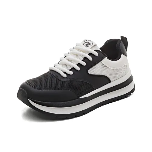 HUANQIU Balance Lightweight Height Increasing Low Top Casual Shoes Men's Black