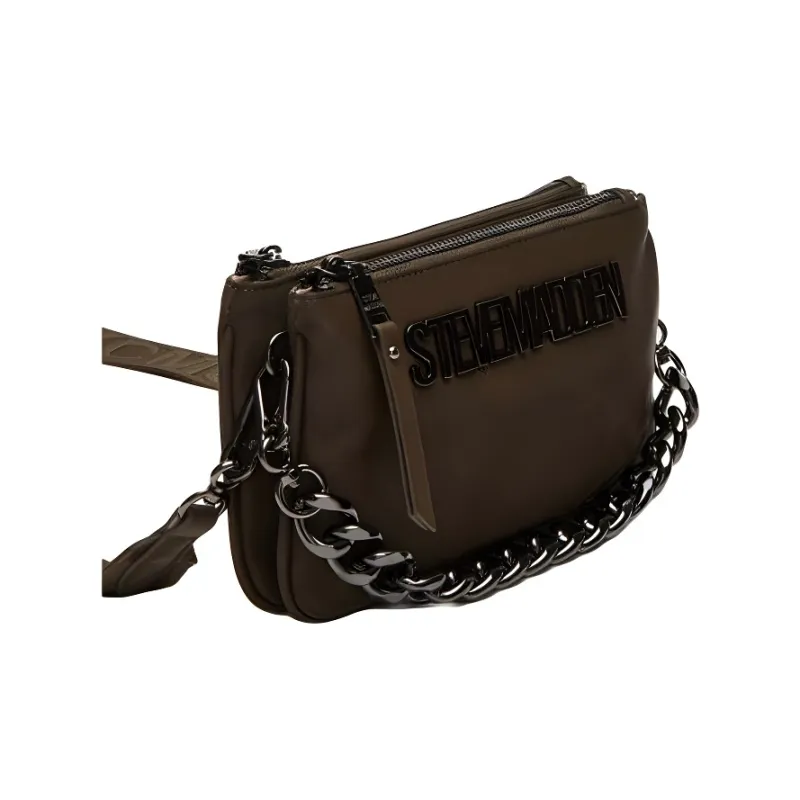 STEVE MADDEN Synthetic Material Crossbody Bag Women's Olive-1