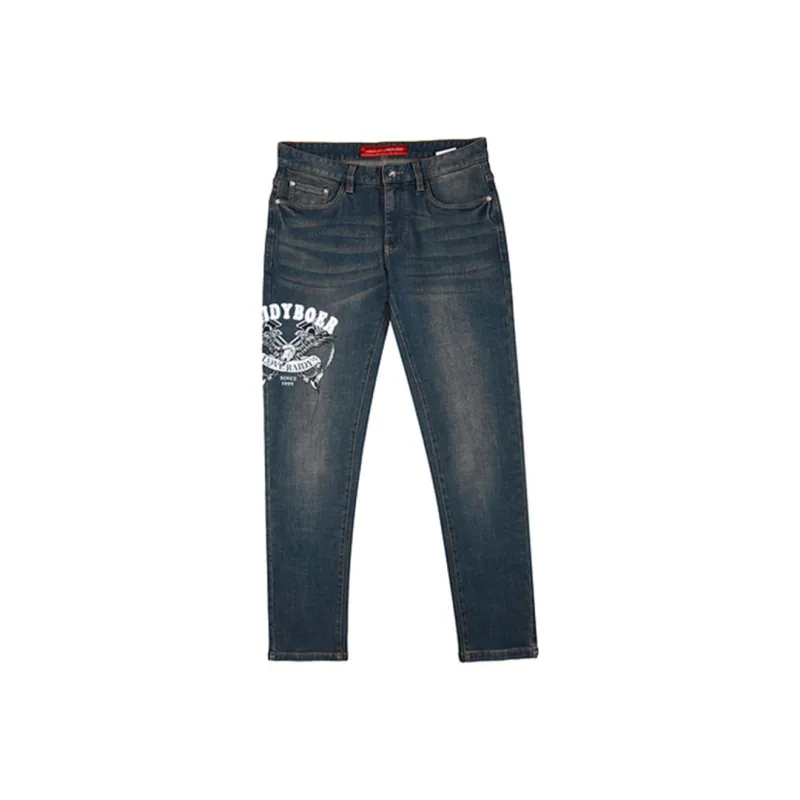 Raidy Boer Jeans Men's Gray Blue-0
