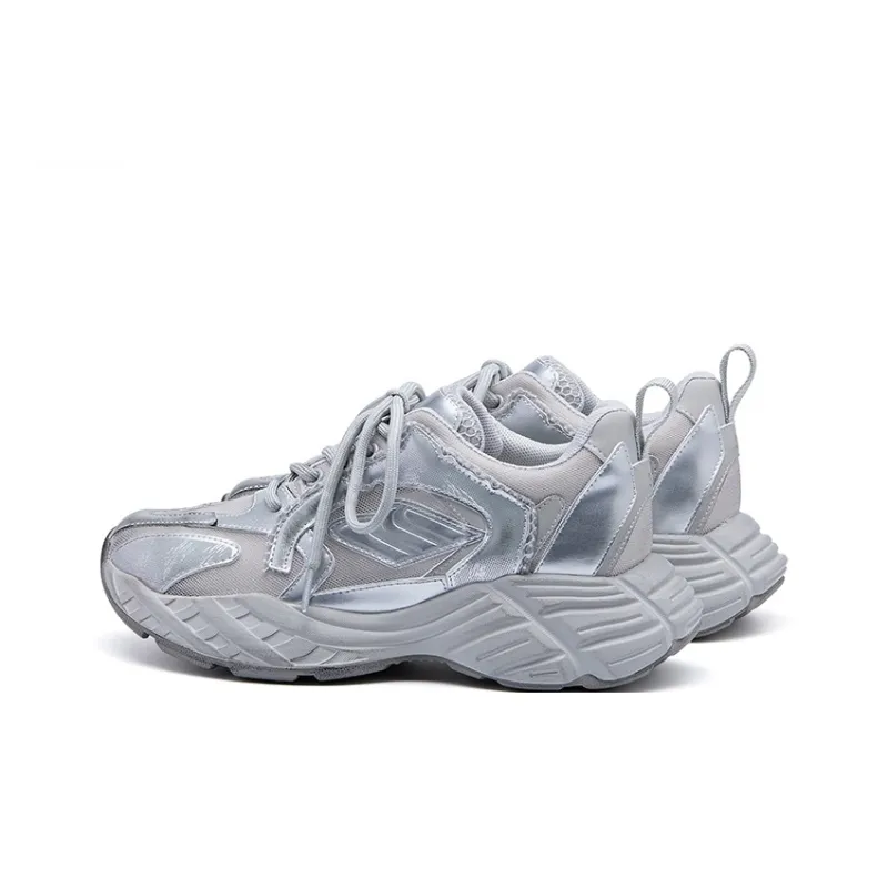 IHBOZ Slip Resistant, Abrasion Resistant, Lightweight, Height Increasing Coverage Low Top Chunky Sneakers Women's-2