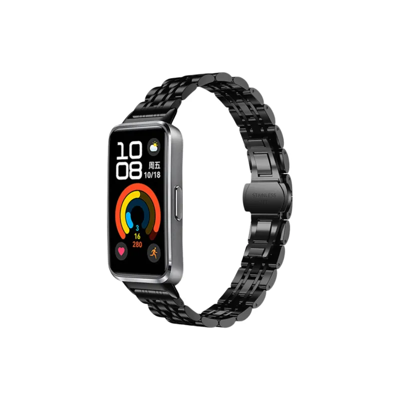 FZRT Huawei Honor Compatibility Watch Band 114 170mm Stainless Steel, Metal-0