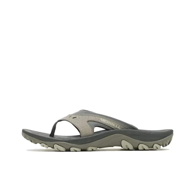 MERRELL Abrasion Resistant Slip Resistant Flip Flops Men's Gray-0