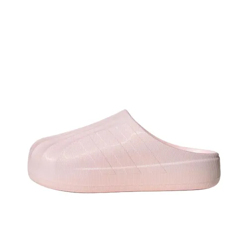 Adidas Originals AdiFOM SUPERSTAR MULE Abrasion Resistant Slip Resistant Closed Toe Slippers Unisex Pink