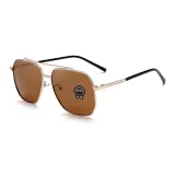 Gold Frame with Tea Brown Lens