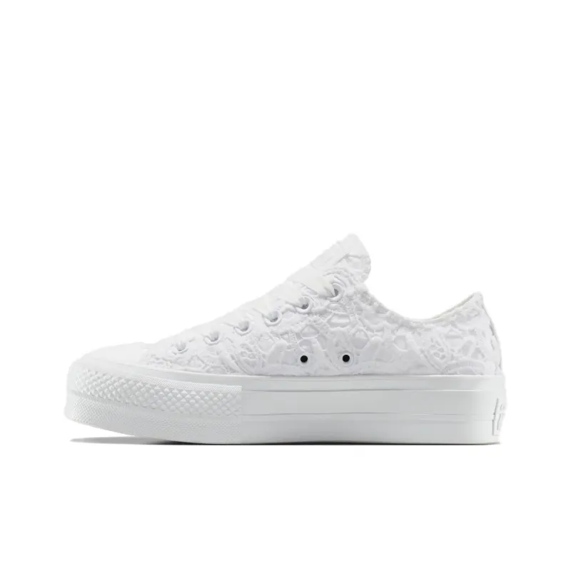 Converse Women's Chuck Taylor All Star Low 'Lace Triple White' Women's-1