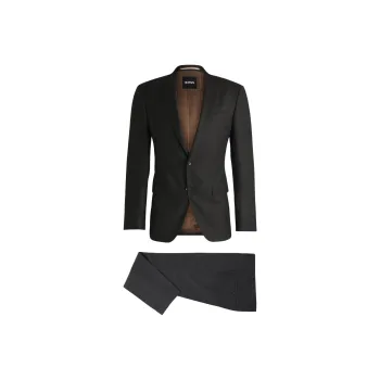 HUGO BOSS Business Suit Men's Brown