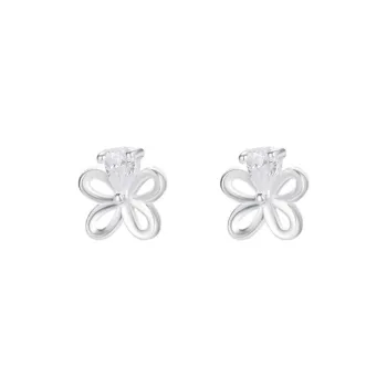 TAOHUAZHAOZHAO 999 Fine Silver Stud Earrings Women's