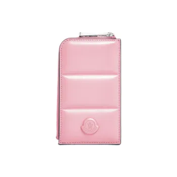 Moncler Leather Card Holder Regular Women's Pink