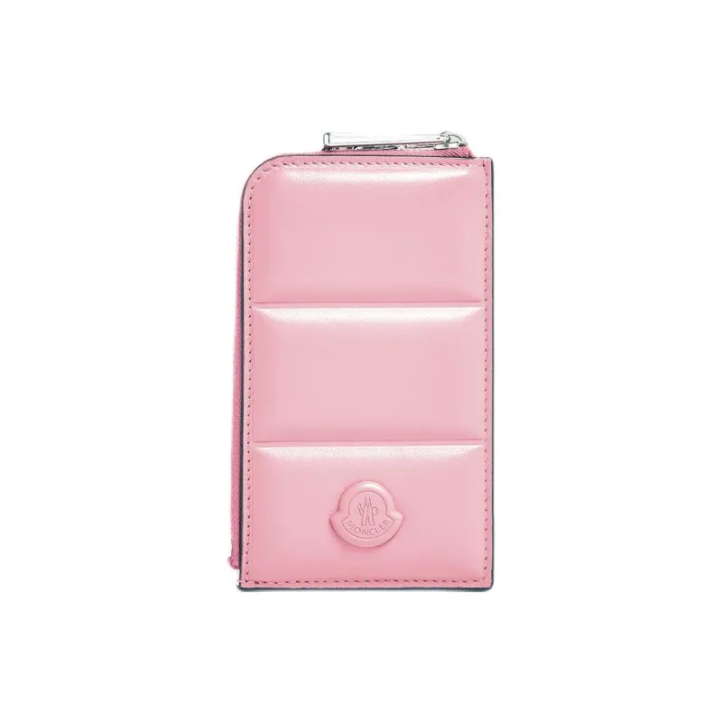 Moncler Leather Card Holder Regular Women's Pink-0