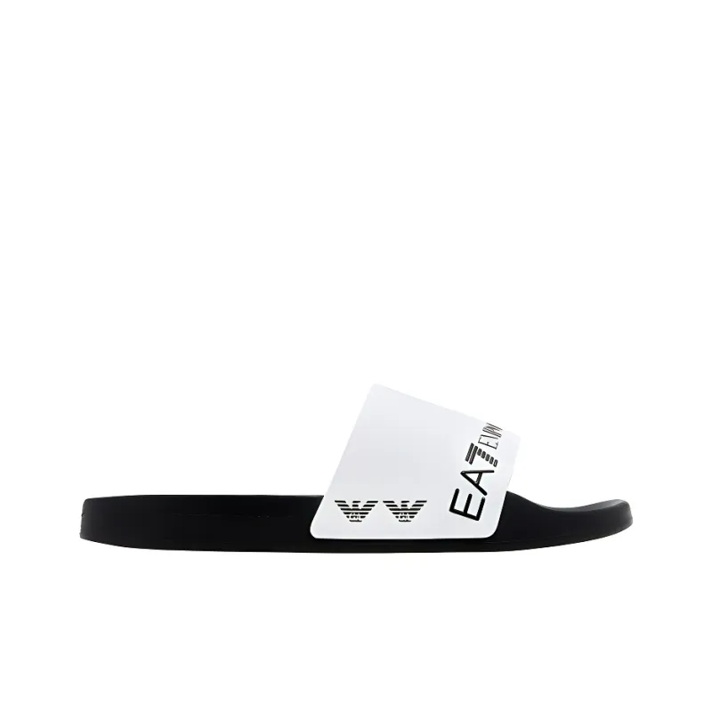 EMPORIO ARMANI EA7 Slide Slippers Unisex White-1