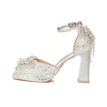 City Camel Chunky Heel High Heels Women's