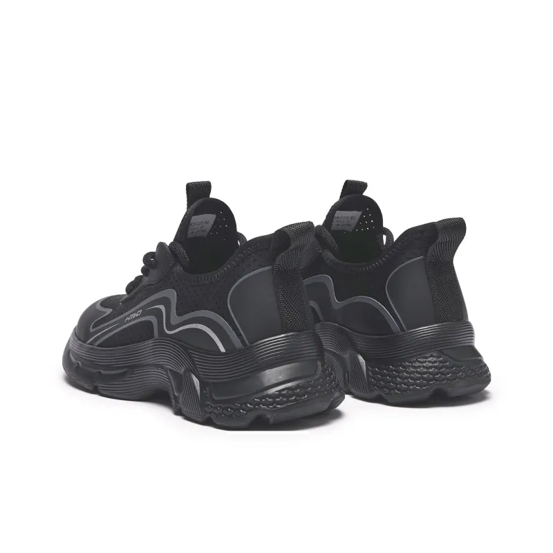 Hotwind Breathable And Lightweight Low Top Casual Shoes Women's Black-3