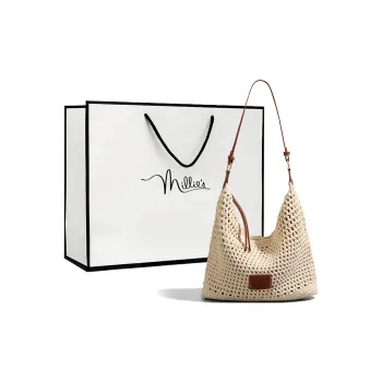 MILLIE'S Fabric Underarm Shoulder Bag Regular Women's Ecru