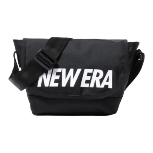 New Era Cotton Shoulder Bag Unisex Black