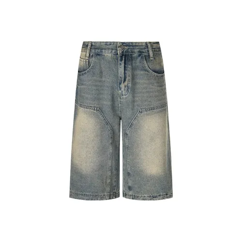 GBXM Denim Shorts Unisex Blue