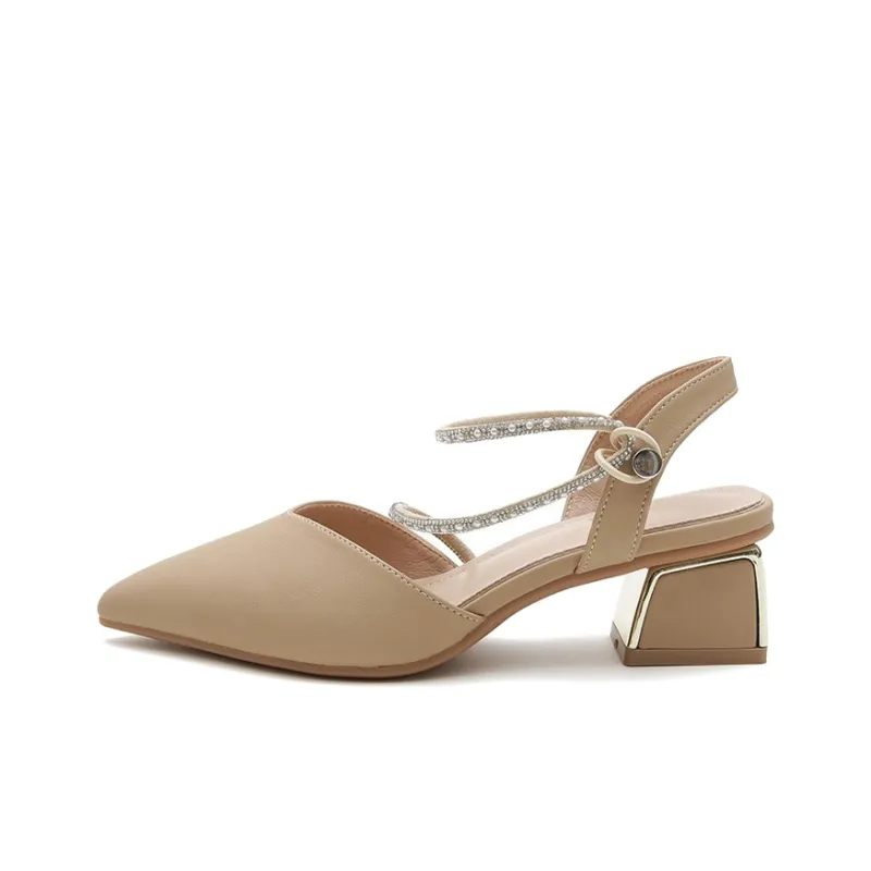 MCKP High Heels Women's Apricot/Khaki-4