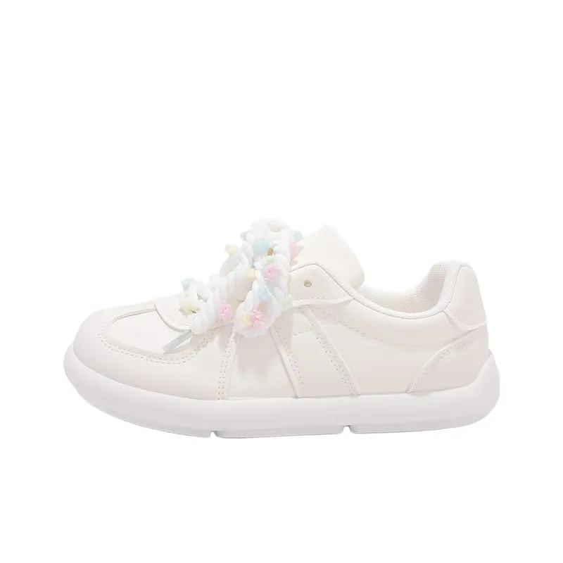 Shen Linsen Non slip Lightweight Low Top Skateboard Shoes Women's Beige-0