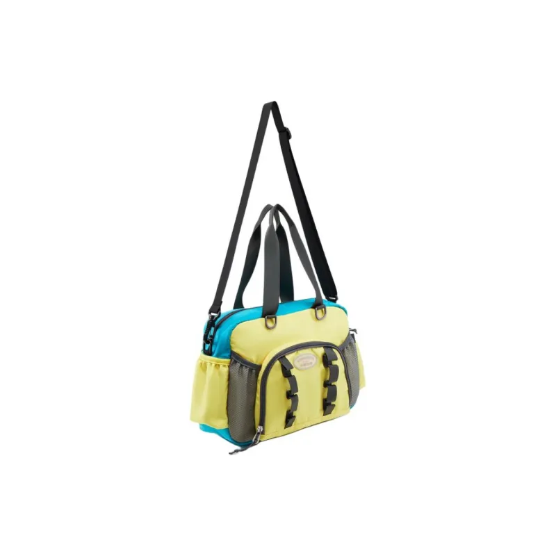 LiNing Takasha, Collaboration Nylon Shoulder Bag, Crossbody Bag, Handbag Women's Yellow & Green-2
