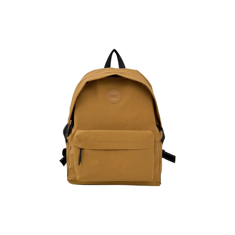 OUZIHUANG Nylon Backpack Unisex Yellow Brown/Gray/Purple/Black/Khaki/Green-11