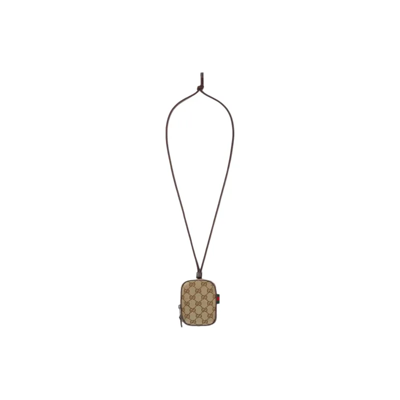 GUCCI GG Canvas Coin Purse Mini Men's Brown-1