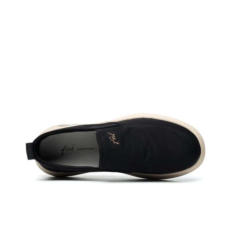 FED Men's Casual Shoes Men Low Top Black-2