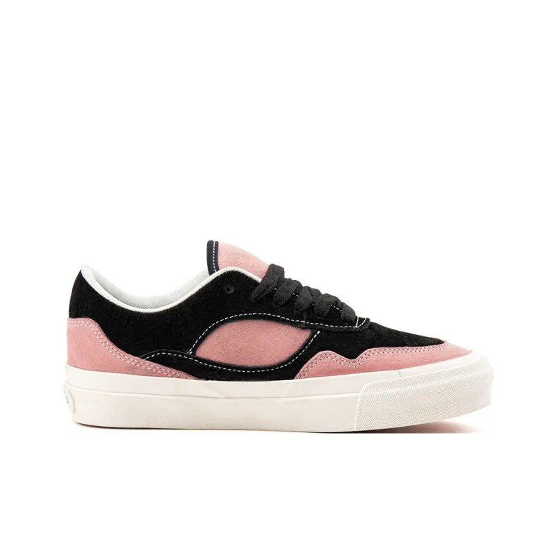 WANSWER Slip Resistant Cushioning Abrasion Resistant Low Top Skateboard Shoes Unisex Black Pink-3