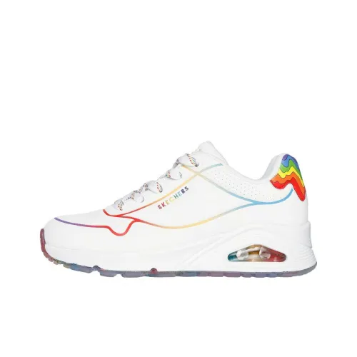 Jen Stark x Skechers Uno Mid Top Running Shoes Women's White