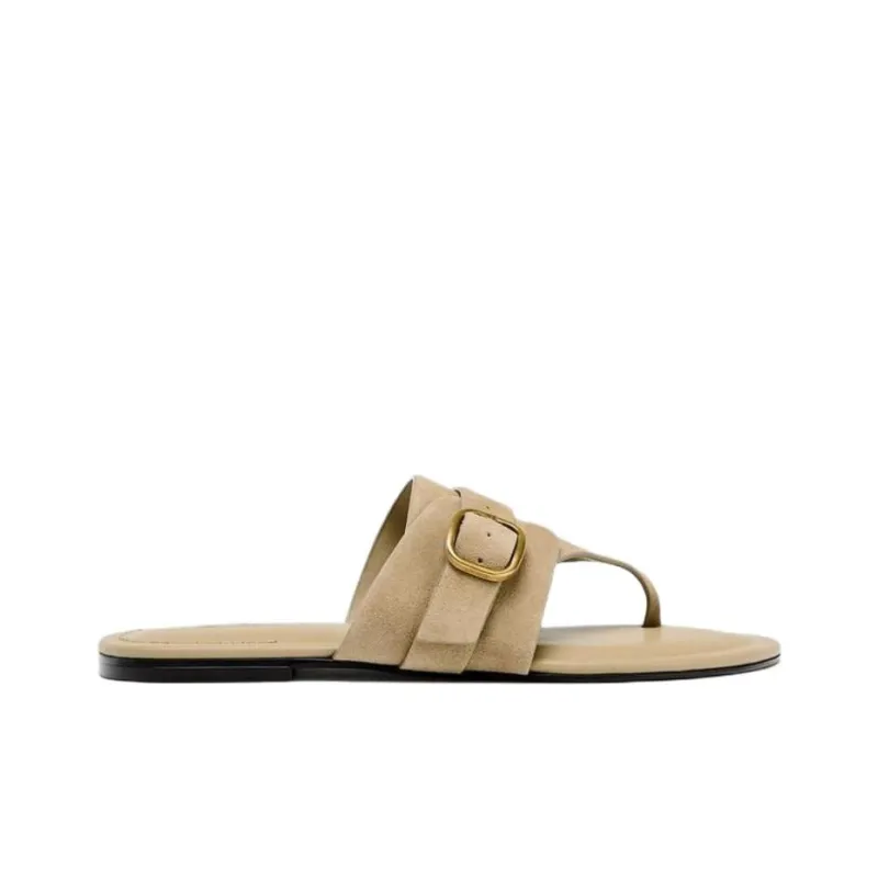 ZARA Abrasion Resistant Flip Flops Women's Sandy Brown-1