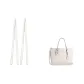 [White]Mollie 25 Shoulder Strap (2 Pack·Leather Grain) 81cm