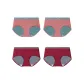 4 Pack (Vintage Rubber Pink+Vintage Rubber Pink+Burgundy Red+Burgundy Red)