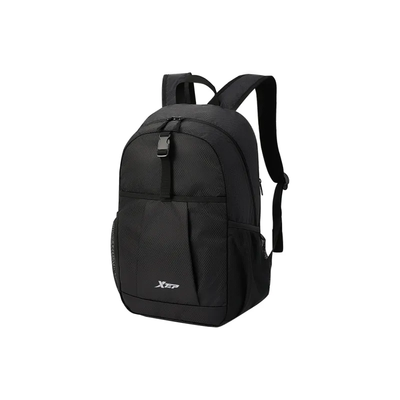 XTEP Polyester Backpack Unisex Black-0