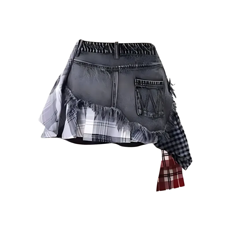 FLIM Denim Short Skirts Women's-1