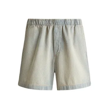 H&M Denim Shorts Men Light Denim Blue/white