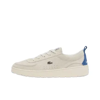 END. x LACOSTE Anti Slip Wear Resistant Low Top Skateboard Shoes Men's Gray White