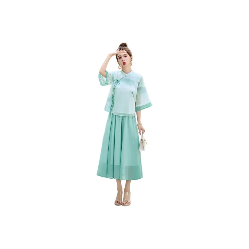 Fele.d Two Piece Skirt Sets Women's-0