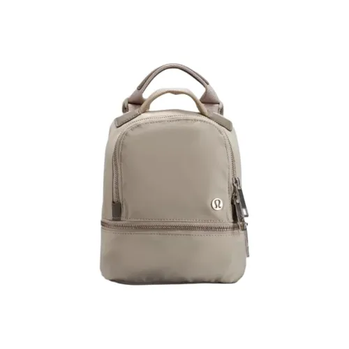 Lululemon Fabric Backpack Unisex Beige