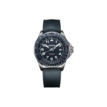 Sea Gull PILOT Skyline Collection Automatic Mechanical Movement Rubber Band Strap Watch Men's Watches Blue Dial